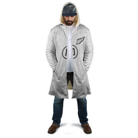 Custom New Zealand Football Cloak The Whites-Sporty T90 Style - Polynesian Pride