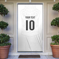 Custom New Zealand Football Door Cover The Whites-Sporty T90 Style - Polynesian Pride
