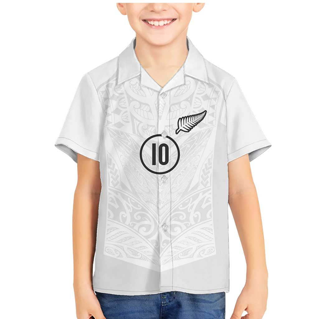 Custom New Zealand Football Family Matching Mermaid Dress and Hawaiian Shirt The Whites-Sporty T90 Style - Polynesian Pride