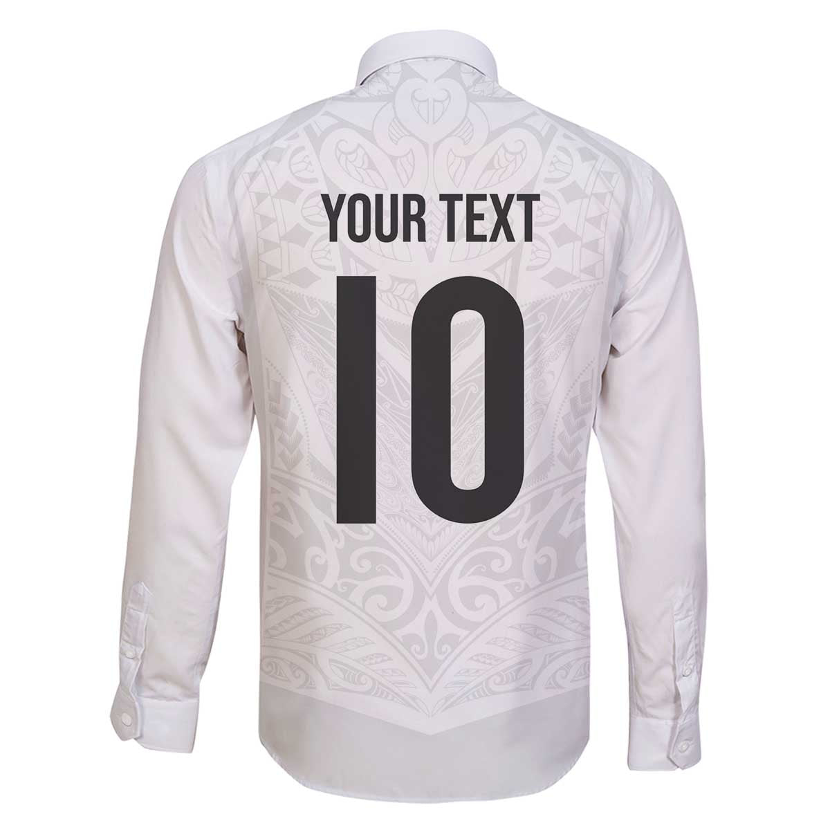 Custom New Zealand Football Family Matching Off The Shoulder Long Sleeve Dress and Hawaiian Shirt The Whites-Sporty T90 Style - Polynesian Pride