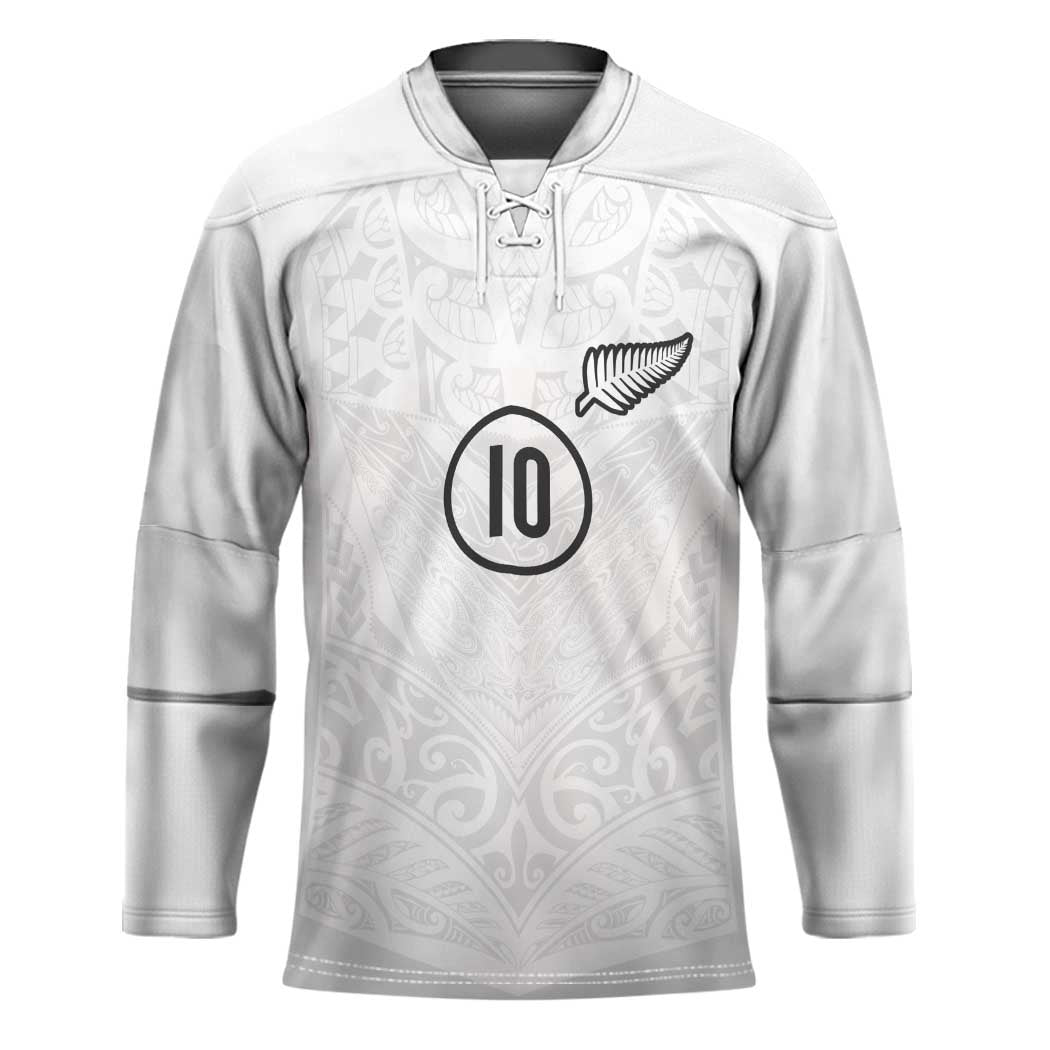 Custom New Zealand Football Hockey Jersey The Whites-Sporty T90 Style - Polynesian Pride
