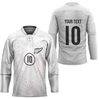 Custom New Zealand Football Hockey Jersey The Whites-Sporty T90 Style - Polynesian Pride