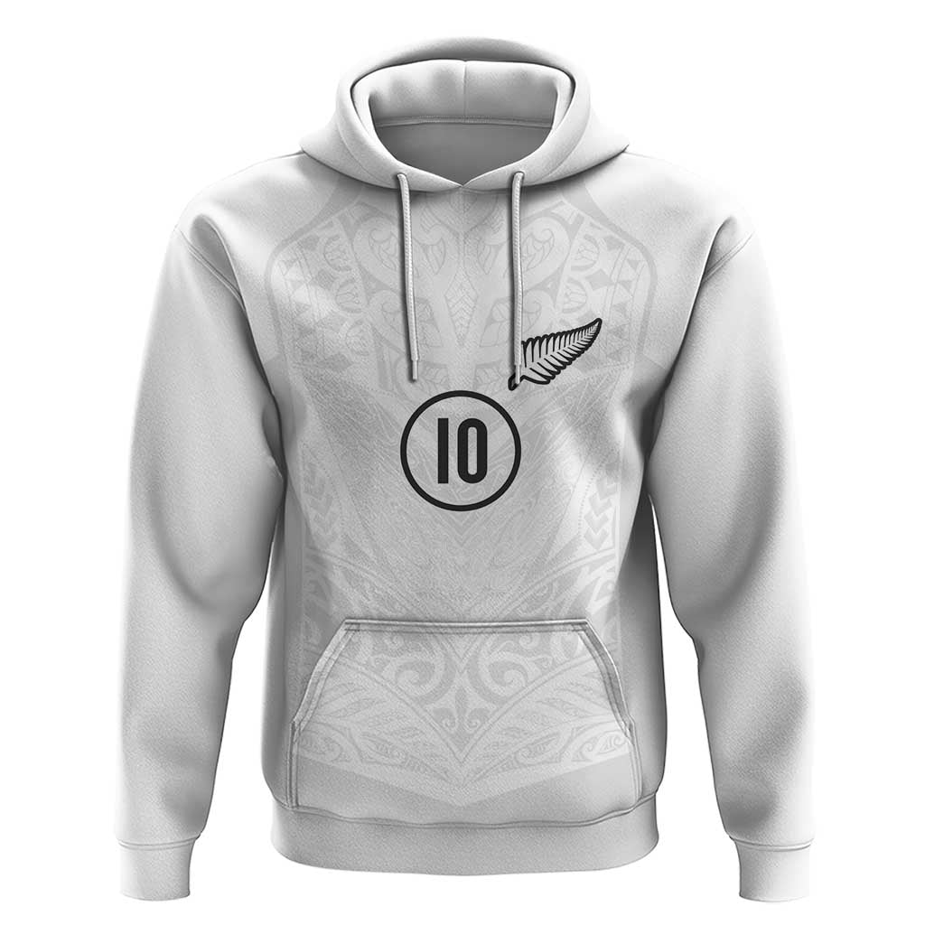 Custom New Zealand Football Hoodie The Whites-Sporty T90 Style - Polynesian Pride