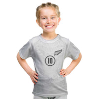 Custom New Zealand Football Kid T Shirt The Whites-Sporty T90 Style - Polynesian Pride