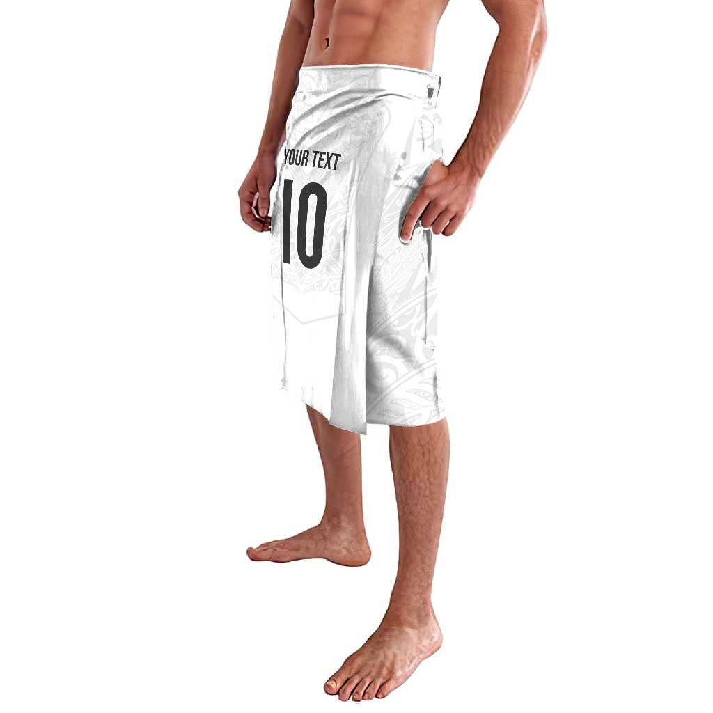 Custom New Zealand Football Lavalava The Whites-Sporty T90 Style - Polynesian Pride