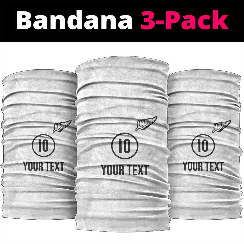 Custom New Zealand Football Neck Gaiter The Whites-Sporty T90 Style - Polynesian Pride