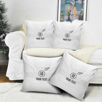 Custom New Zealand Football Pillow Cover The Whites-Sporty T90 Style - Polynesian Pride