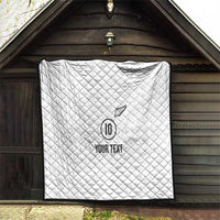 Custom New Zealand Football Quilt The Whites-Sporty T90 Style - Polynesian Pride