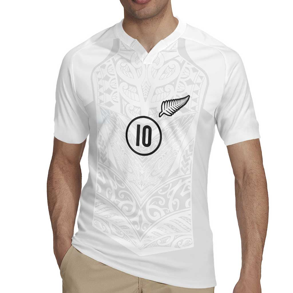 Custom New Zealand Football Rugby Jersey The Whites-Sporty T90 Style - Polynesian Pride
