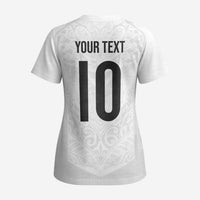 Custom New Zealand Football Scrub Top The Whites-Sporty T90 Style - Polynesian Pride