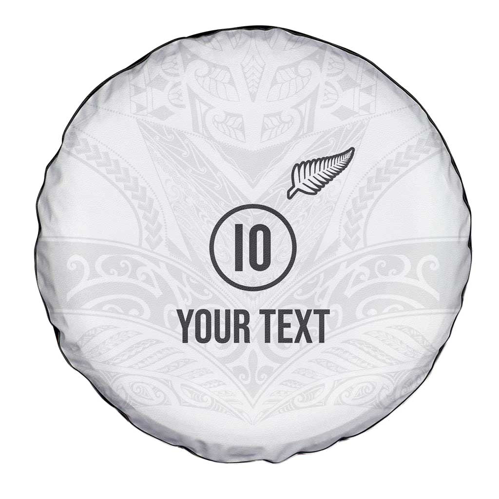 Custom New Zealand Football Spare Tire Cover The Whites-Sporty T90 Style - Polynesian Pride