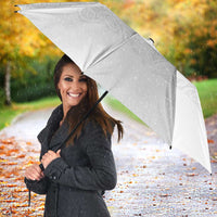 Custom New Zealand Football Umbrella The Whites-Sporty T90 Style - Polynesian Pride