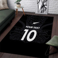 Custom Aotearoa Rugby Area Rug The Blacks-Sporty T90 Style - Polynesian Pride