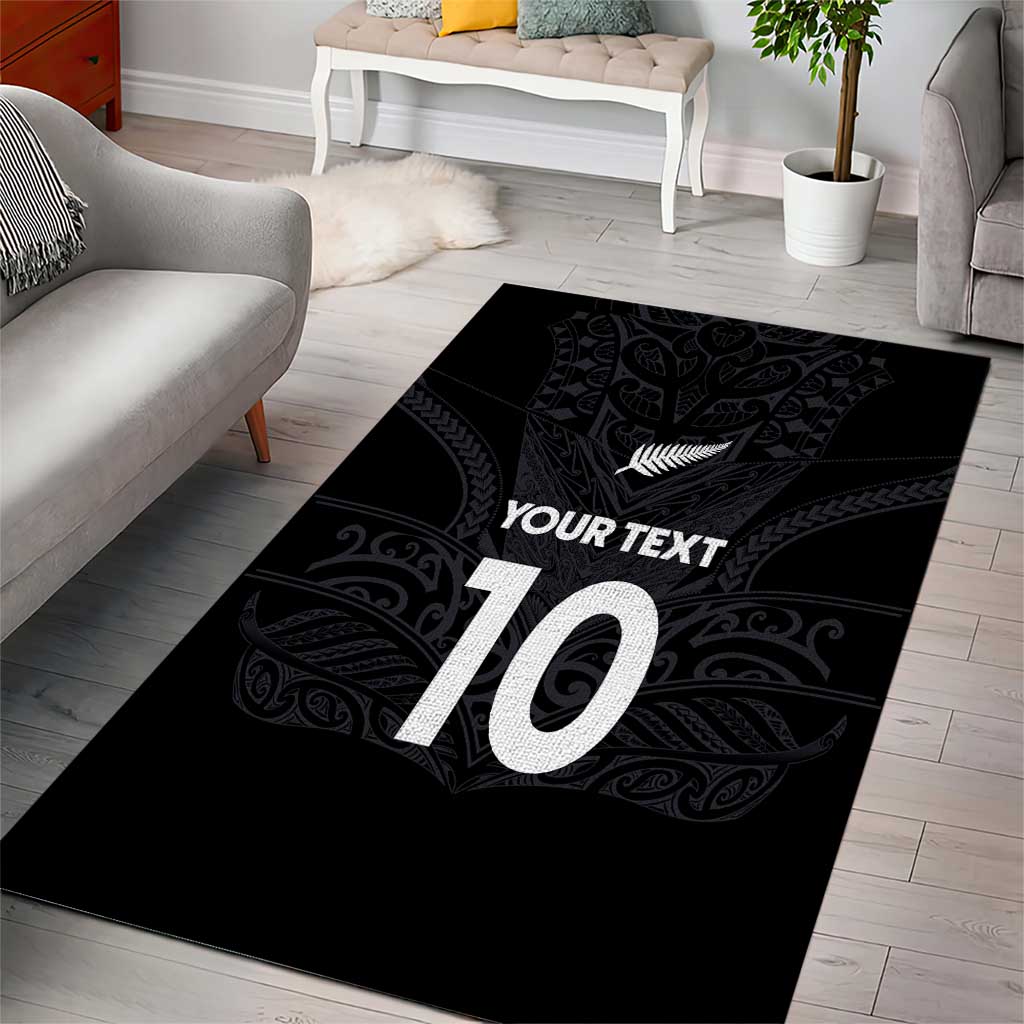 Custom Aotearoa Rugby Area Rug The Blacks-Sporty T90 Style - Polynesian Pride