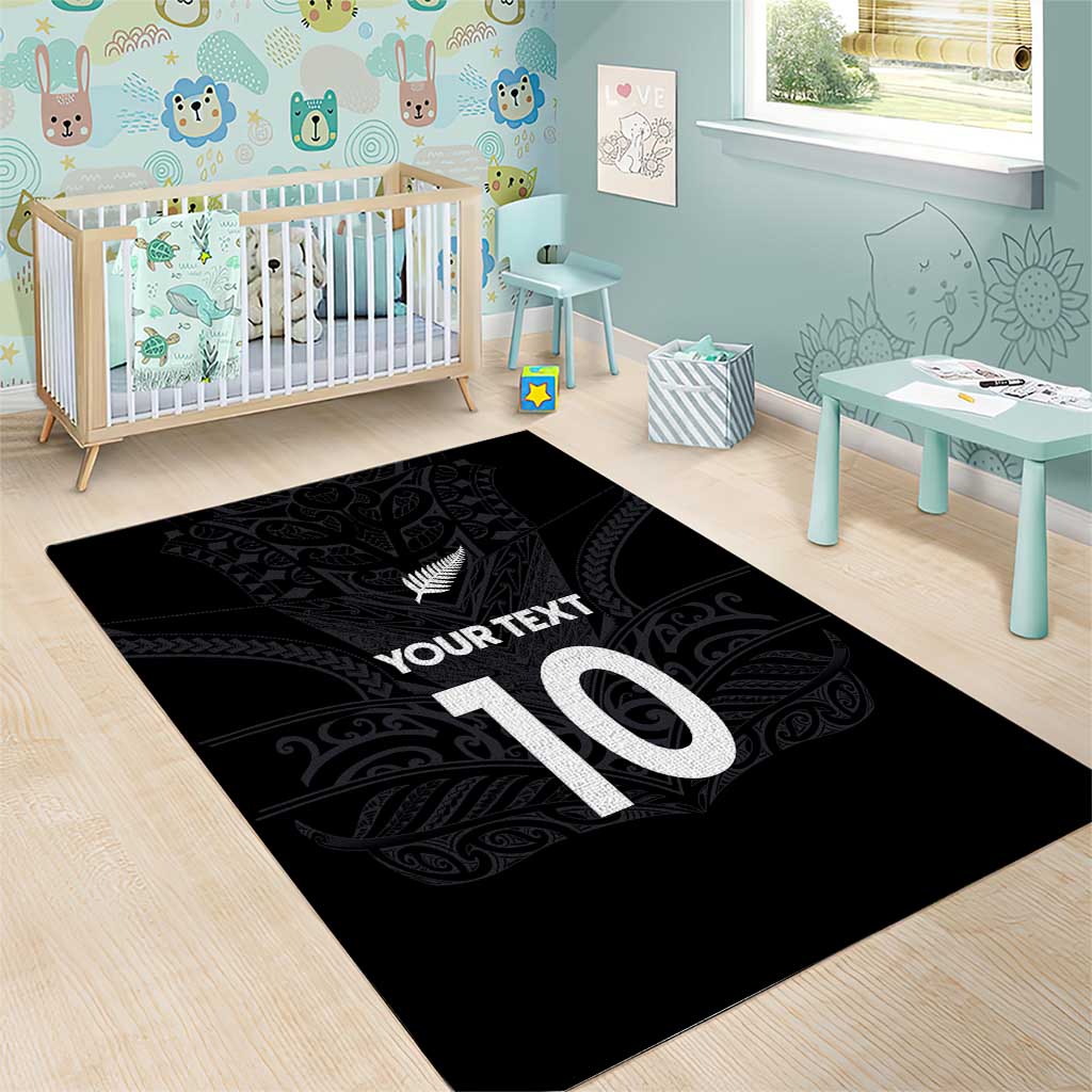 Custom Aotearoa Rugby Area Rug The Blacks-Sporty T90 Style - Polynesian Pride