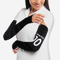 Custom Aotearoa Rugby Arm Sleeves The Blacks-Sporty T90 Style - Polynesian Pride
