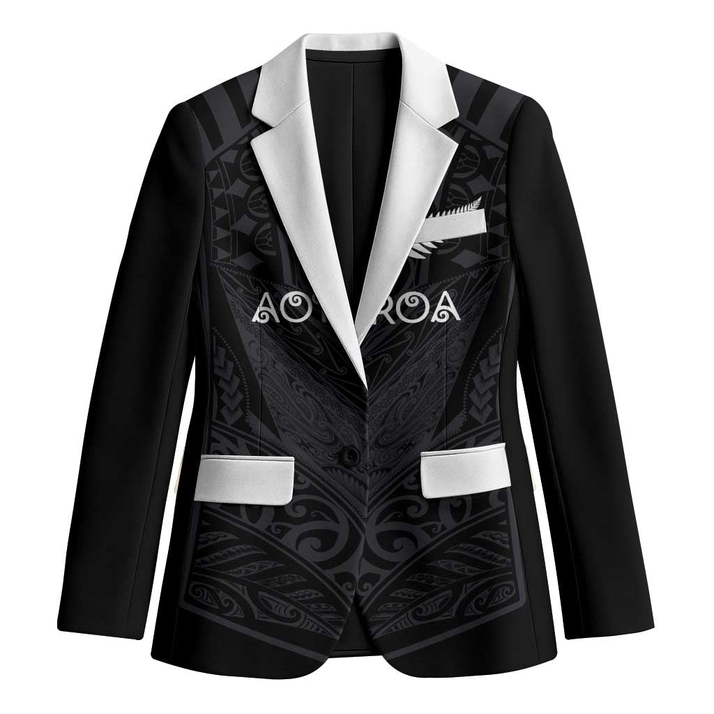 Custom Aotearoa Rugby Blazer The Blacks-Sporty T90 Style - Polynesian Pride