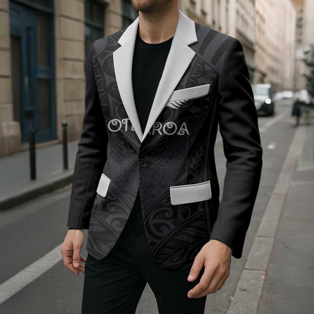 Custom Aotearoa Rugby Blazer The Blacks-Sporty T90 Style - Polynesian Pride