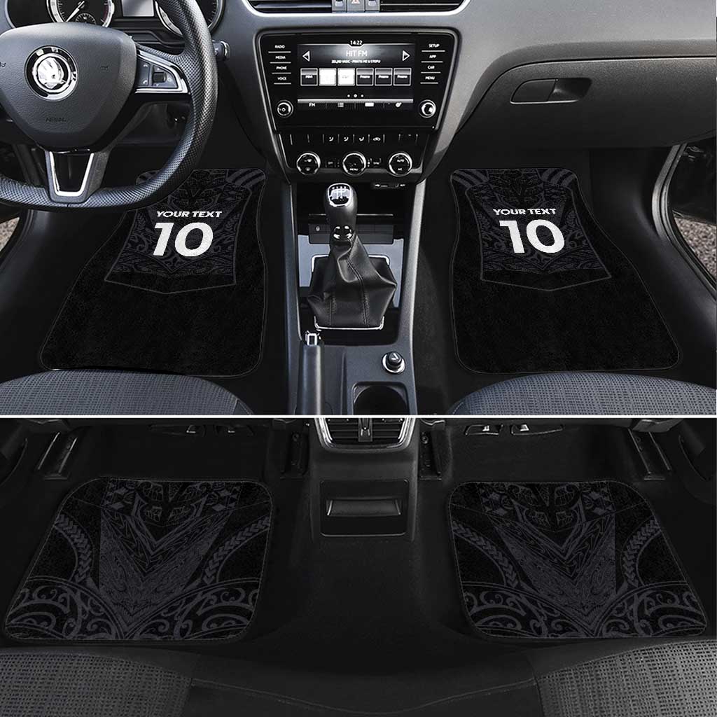 Custom Aotearoa Rugby Car Mats The Blacks-Sporty T90 Style - Polynesian Pride