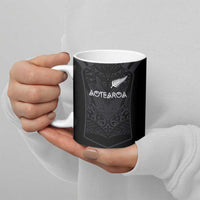 Custom Aotearoa Rugby Ceramic Mug The Blacks-Sporty T90 Style - Polynesian Pride