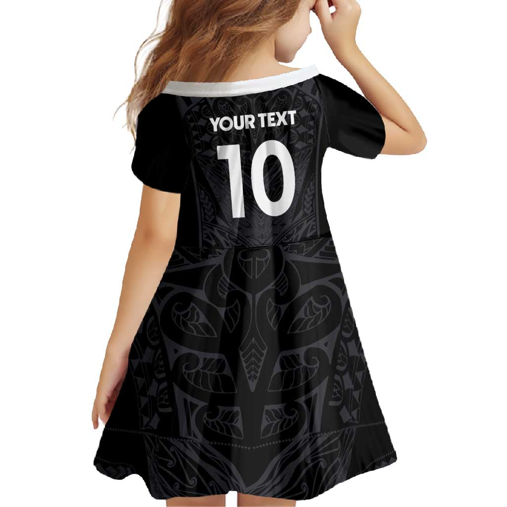 Custom Aotearoa Rugby Family Matching Mermaid Dress and Hawaiian Shirt The Blacks-Sporty T90 Style - Polynesian Pride