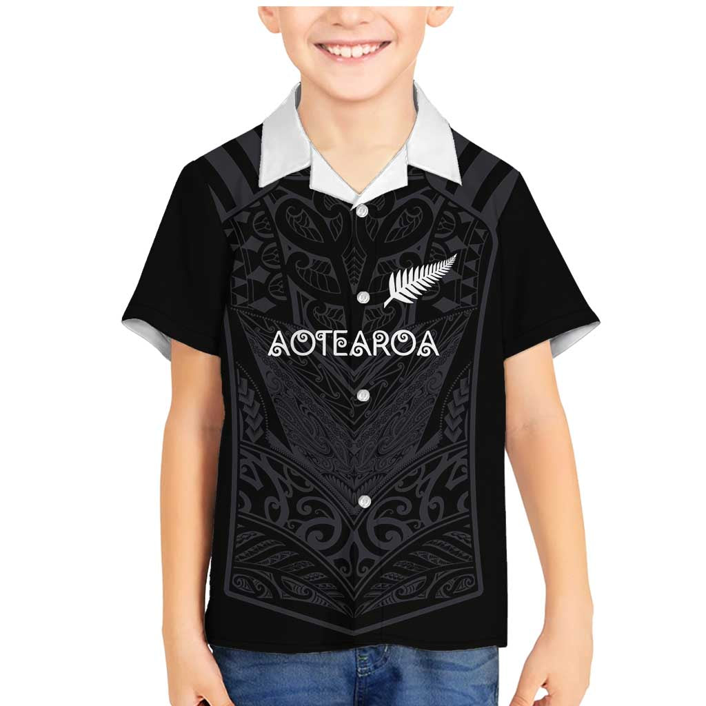 Custom Aotearoa Rugby Family Matching Mermaid Dress and Hawaiian Shirt The Blacks-Sporty T90 Style - Polynesian Pride