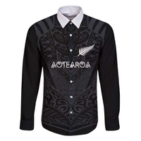 Custom Aotearoa Rugby Family Matching Summer Maxi Dress and Hawaiian Shirt The Blacks-Sporty T90 Style - Polynesian Pride