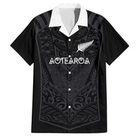 Custom Aotearoa Rugby Family Matching Tank Maxi Dress and Hawaiian Shirt The Blacks-Sporty T90 Style - Polynesian Pride