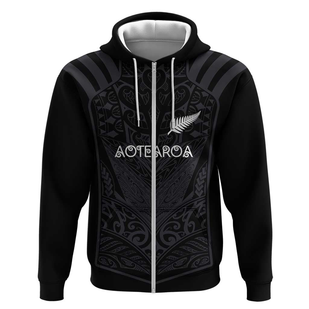 Custom Aotearoa Rugby Hoodie The Blacks-Sporty T90 Style - Polynesian Pride