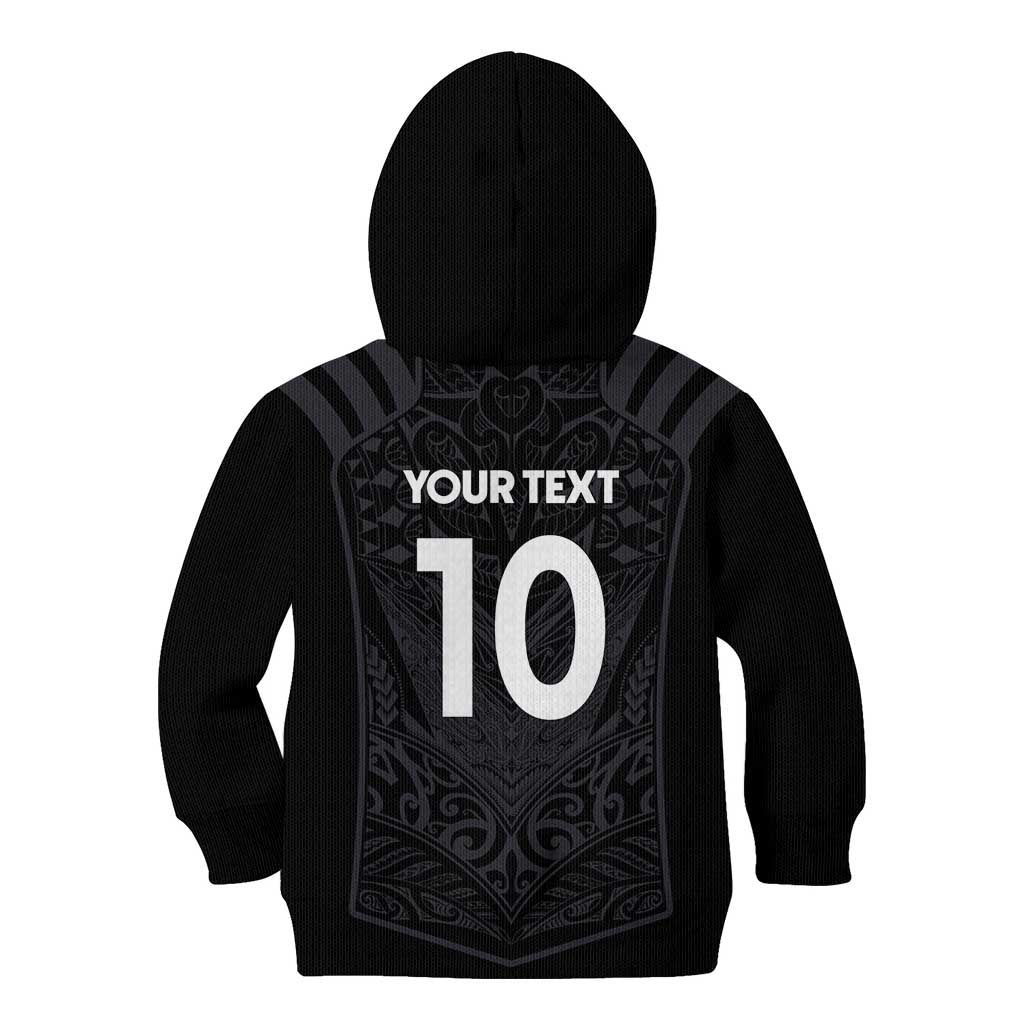 Custom Aotearoa Rugby Kid Hoodie The Blacks-Sporty T90 Style - Polynesian Pride