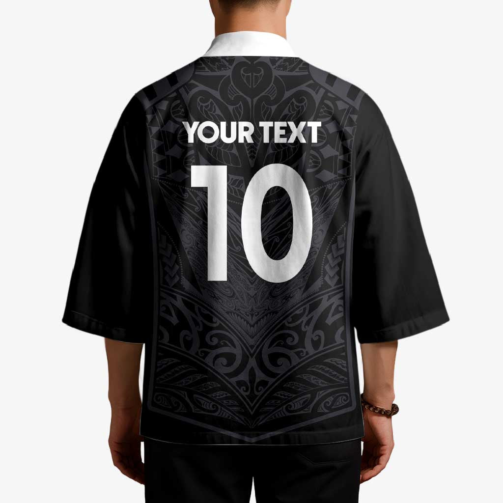 Custom Aotearoa Rugby Kimono The Blacks-Sporty T90 Style - Polynesian Pride