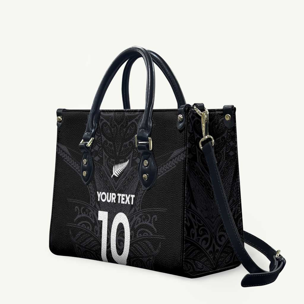 Custom Aotearoa Rugby Leather Bag The Blacks-Sporty T90 Style - Polynesian Pride
