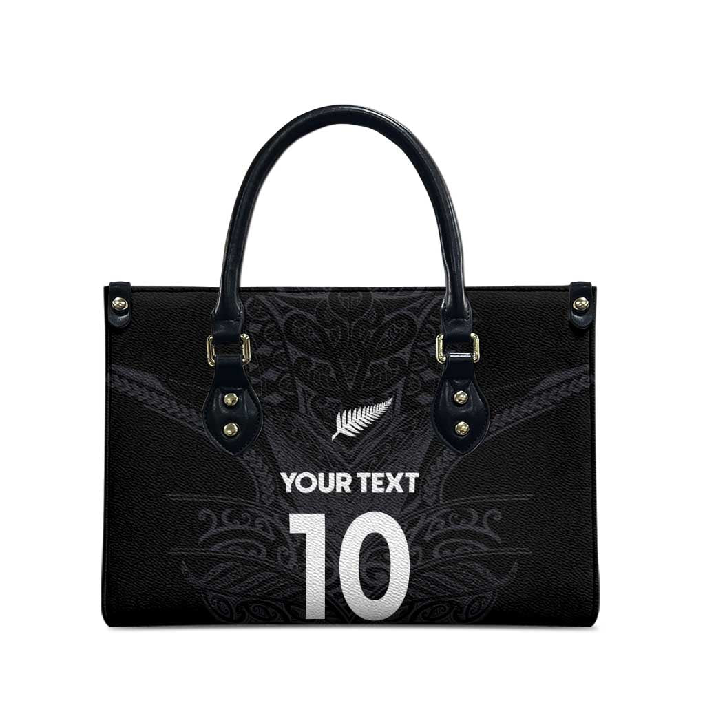 Custom Aotearoa Rugby Leather Bag The Blacks-Sporty T90 Style - Polynesian Pride
