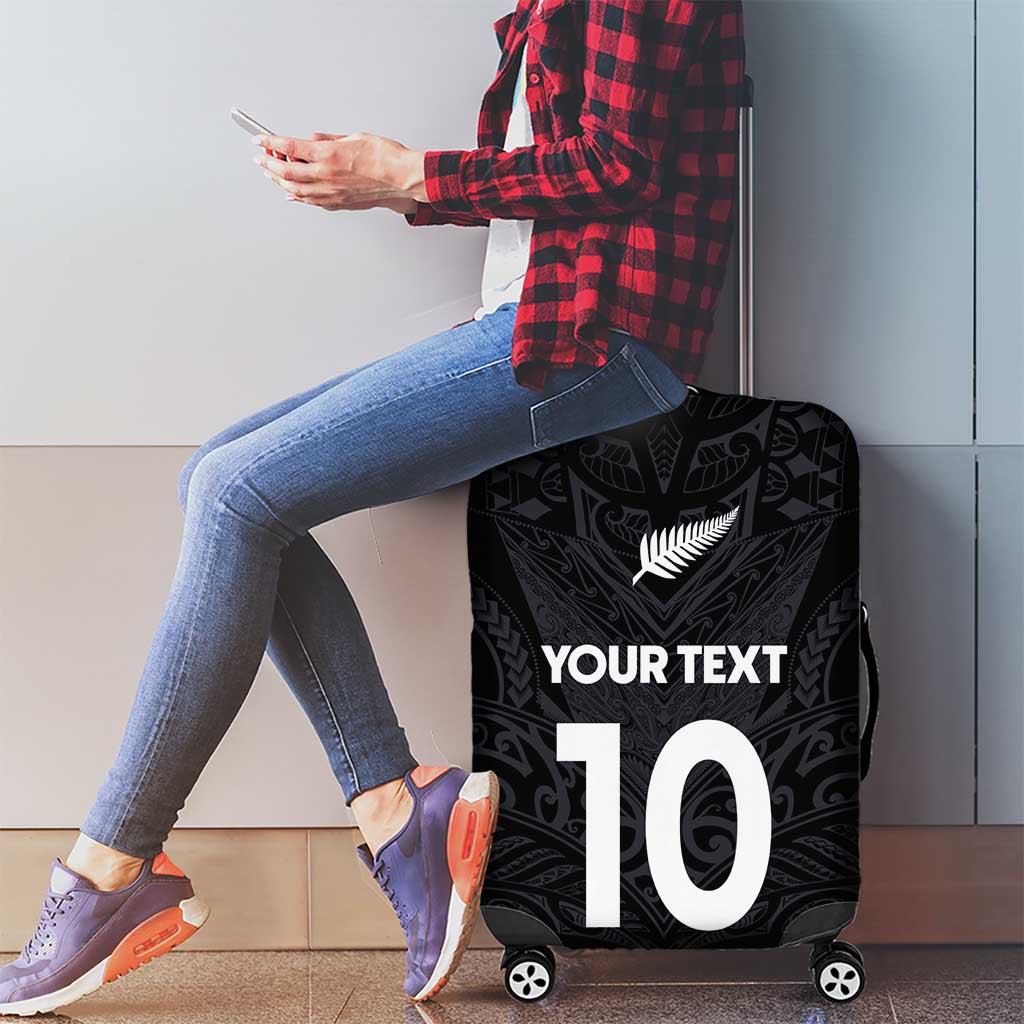 Custom Aotearoa Rugby Luggage Cover The Blacks-Sporty T90 Style - Polynesian Pride