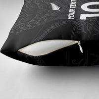 Custom Aotearoa Rugby Pillow Cover The Blacks-Sporty T90 Style - Polynesian Pride