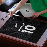 Custom Aotearoa Rugby Puzzle The Blacks-Sporty T90 Style - Polynesian Pride