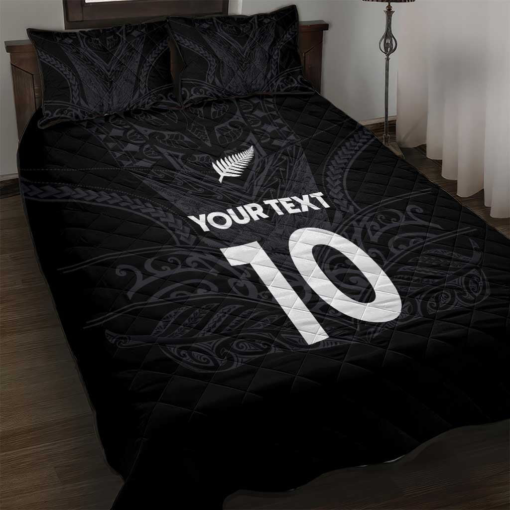 Custom Aotearoa Rugby Quilt Bed Set The Blacks-Sporty T90 Style - Polynesian Pride