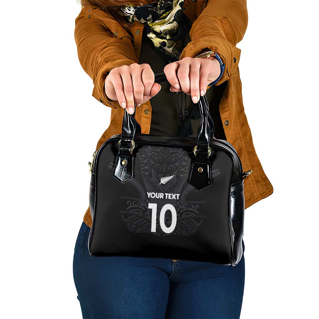 Custom Aotearoa Rugby Shoulder Handbag The Blacks-Sporty T90 Style - Polynesian Pride