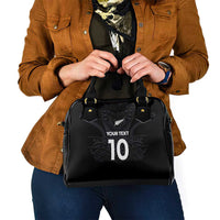 Custom Aotearoa Rugby Shoulder Handbag The Blacks-Sporty T90 Style - Polynesian Pride