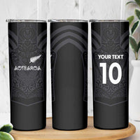 Custom Aotearoa Rugby Skinny Tumbler The Blacks-Sporty T90 Style - Polynesian Pride