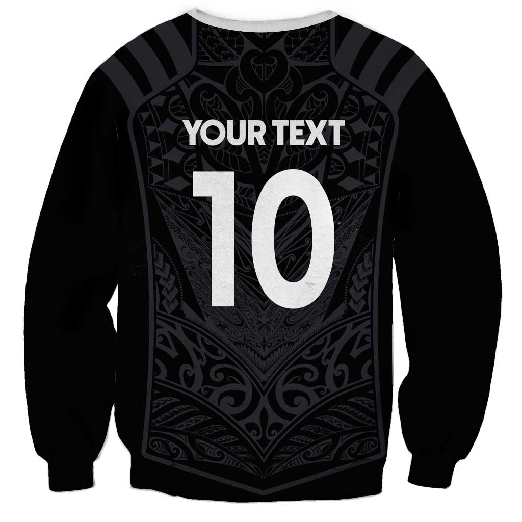 Custom Aotearoa Rugby Sweatshirt The Blacks-Sporty T90 Style - Polynesian Pride