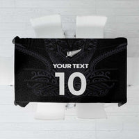 Custom Aotearoa Rugby Tablecloth The Blacks-Sporty T90 Style - Polynesian Pride