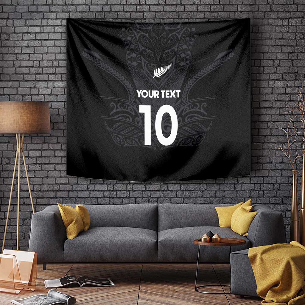 Custom Aotearoa Rugby Tapestry The Blacks-Sporty T90 Style - Polynesian Pride