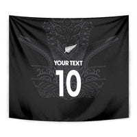 Custom Aotearoa Rugby Tapestry The Blacks-Sporty T90 Style - Polynesian Pride