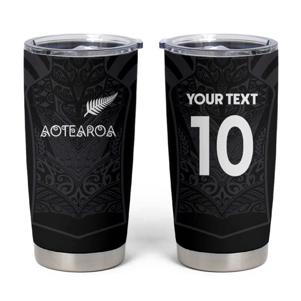 Custom Aotearoa Rugby Tumbler Cup The Blacks-Sporty T90 Style - Polynesian Pride