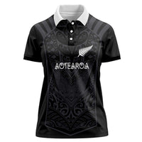 Custom Aotearoa Rugby Women Polo Shirt The Blacks-Sporty T90 Style - Polynesian Pride