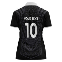 Custom Aotearoa Rugby Women Polo Shirt The Blacks-Sporty T90 Style - Polynesian Pride