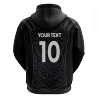 Custom Aotearoa Rugby Zip Hoodie The Blacks-Sporty T90 Style - Polynesian Pride