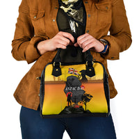 Niue ANZAC Day Shoulder Handbag Soldier and Gallipoli Lest We Forget LT03 - Polynesian Pride