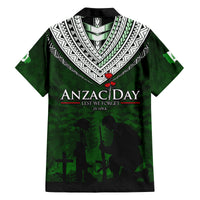 Norfolk Island ANZAC Day Family Matching Puletasi and Hawaiian Shirt Soldier Lest We Forget Camouflage LT03 - Polynesian Pride